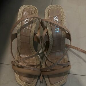 SCHUTZ Women's Brown Strappy Sandals